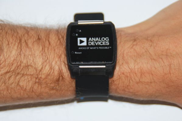 Bild 1:  Smartwatch der 2. Generation von Analog Devices. (Analog Devices)