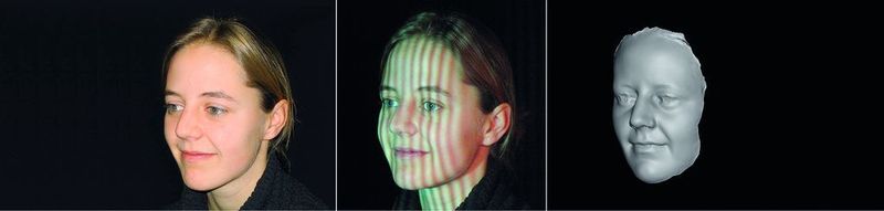 Hier wird das Gesicht in drei räumlichen Dimensionen gescannt. (Archiv: Vogel Business Media)