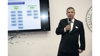 Avi Cohen, Geschäftsführer Vargus, präsentierte das erweiterte Produktportfolio an Gewinde-Dreh- und Fräswerkzeugen. (Bild: Otto)