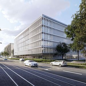 Das neue Forschungsgebäude ist Teil eines Investionsvorhaben von insgesamt 1,5 Milliarden Euro am Merck-Standort Darmstadt.(Bild:  Merck KGaA)