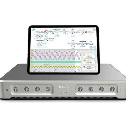 Moku:Pro: Elf konventionelle Messgeräte sind auf einer softwarekonfiguierbaren Hardware vereint. Moku:Pro: Elf konventionelle Messgeräte sind auf einer softwarekonfiguierbaren Hardware vereint.
