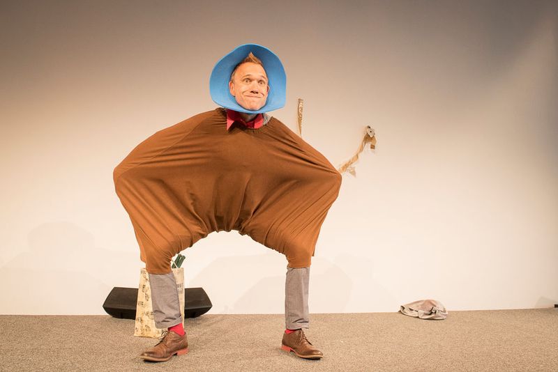 Linaz der Komiker, Wort- und Körperakrobat begeisterte die Besucher. (Thomas Entzeroth)