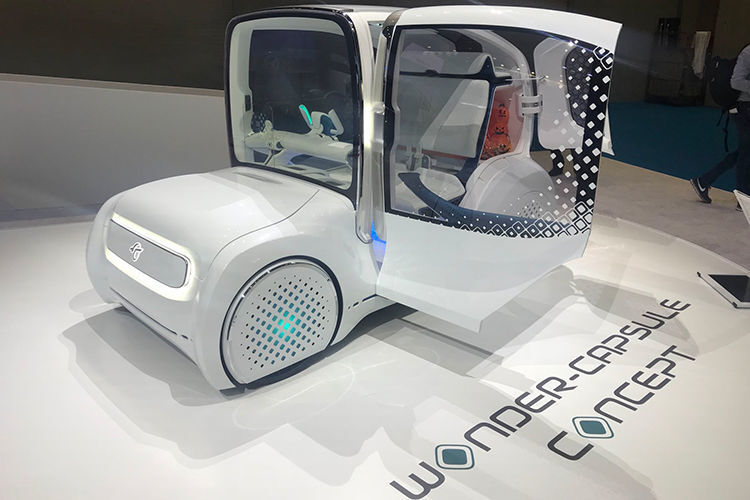 Träumen im automobilen Übermorgen kann man im Wonder Capsule Concept von Toyota – einem 2,50 Meter langen Zweisitzer mit Elektromotor.  (Stefan Grundhoff)