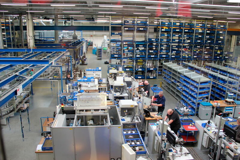 Werksführung bei der Leser GmbH & Co. KG in Hohenwestedt im Rahmen der Nortec-Pressetour. (Bild: Horn)