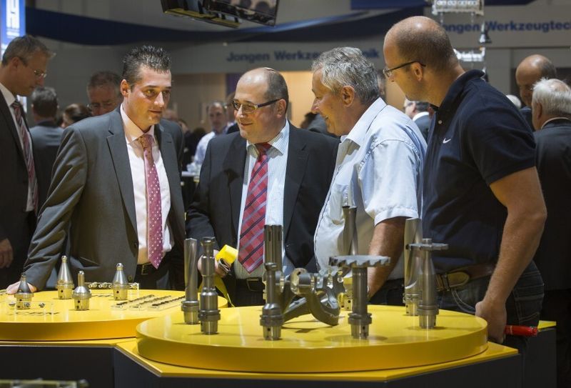 Präzisionswerkzeuge : Radialmodul für Feinbearbeitung von Kühlschmierung bei Gühring. (Bild: Messe Stuttgart)