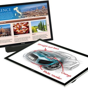 Ein Tablet im XL-Format: das für Windows 8 optimierte 20-Zoll-Touch-Display LL-S201A, das stehend und liegend sowie im Hoch- und Querformat betrieben werden kann.