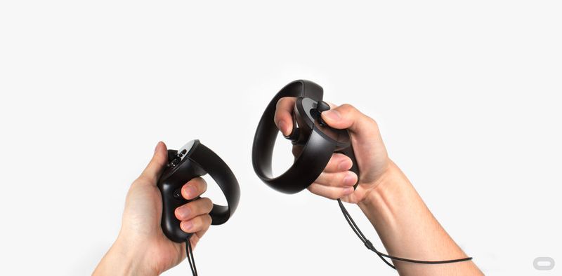 Die Controller für die Oculus Rift. Sie erkennen auch einige Finger-Gesten. (Bild: Oculus)
