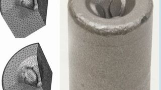 Kleine Erhöhungen im Bauteil ermöglichen es, die Länge zwischen Zentren auf ein genaues Maß zu kalibrieren: Mit diesem Patent will Hirschvogel die Fertigungskosten senken. (Bild: Hirschvogel)