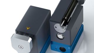 Bei pneumatisch wie bei elektrisch arbeitenden Palettenstoppern werden Typen mit integrierten Kleinstoßdämpfern angeoten. Mit deren Unterstützung kann man im Vergleich zur rein pneumatischen Variante bis zu vier Mal höhere Massen abbremsen – bei gleicher Baugröße. (ACE Stoßdämpfer)