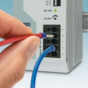 Der werkzeuglose Anschluss mit Push-in spart Zeit bei der Installation.