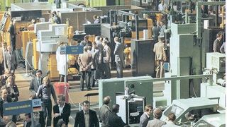 Zur ersten EMO Hannover 1977 kamen 1619 Aussteller aus 27 Ländern. (VDW)