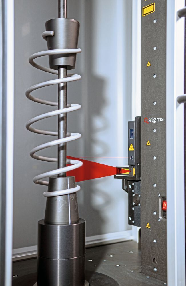 Spring Measurement System Messmaschine mit 3D-Laserscanner