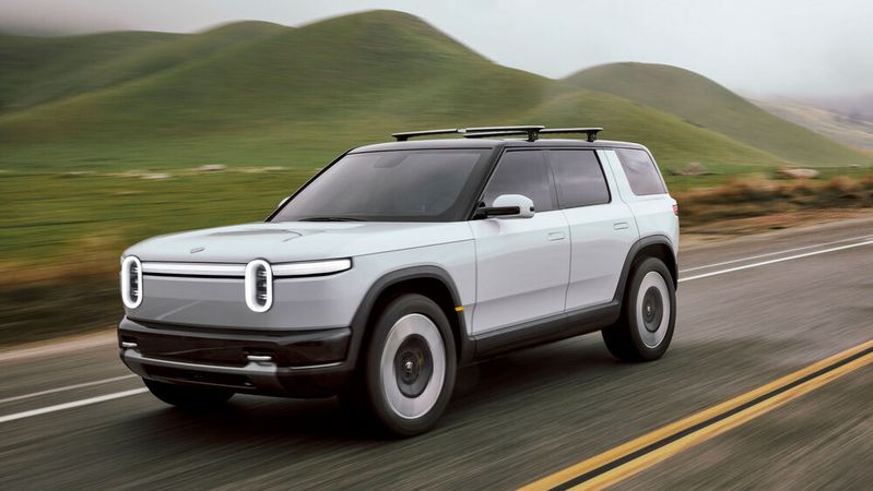 Mit dem R2 hat Rivian nun ein kleineres Elektro-SUV unterhalb der R1-Reihe vorgestellt.(Bild:  Rivian)