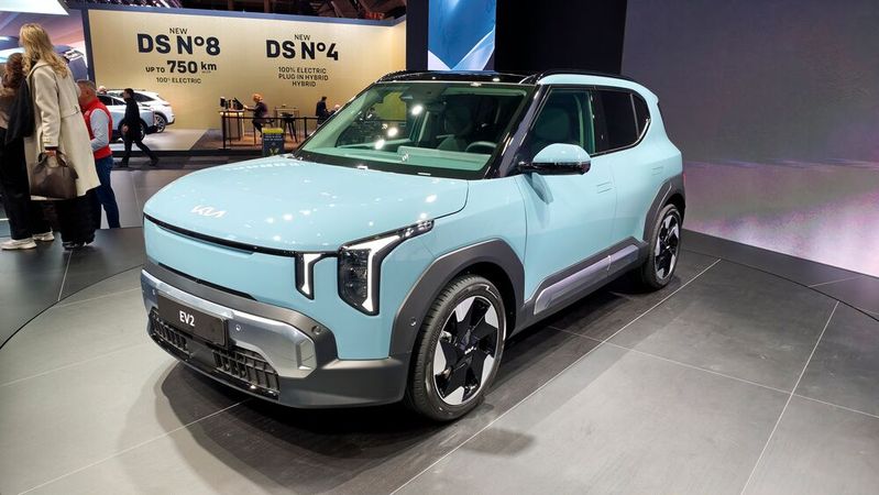 Kia bringt im Frühjahr das neue Elektro-SUV EV2.(Bild:  Wehner - VCG)