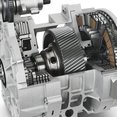 Die Nassbremse soll in einer hochintegrierten Einheit verbaut sein, zusammen mit E-Achse und Öl-/Kühlkreis. (Bild: Schaeffler)