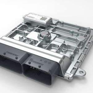 Das Brennstoffzellen-Steuergerät von Vitesco. 