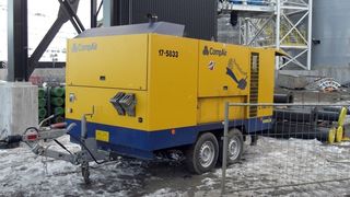 Die C180TS-9-Kompressoren halfen nicht nur bei der Einhaltung der Bauzeit. Aufgrund ihrer Kraftstoffeffizienz konnten auch mehr als 10 l Kraftstoff pro Betriebsstunde ohne Leistungsverlust eingespart werden. (Archiv: Vogel Business Media)