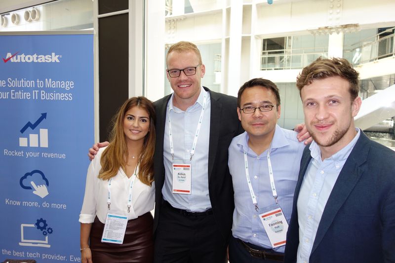 Das Autotask Team (v. l.) Matea Prela, Kobus du Rand, Fooming Hoh und Jamie Daum (Bild: IT-BUSINESS)