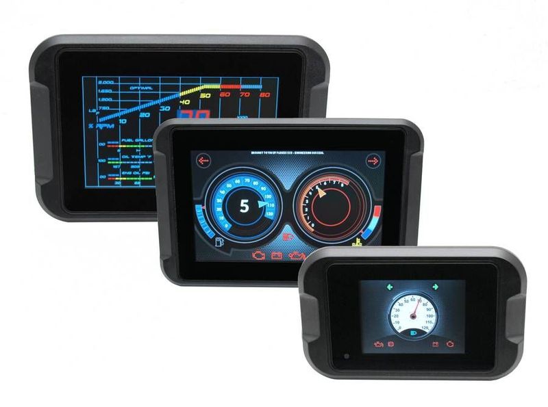 Parkers robuste und umgebungsfest abgedichtete PHD Displays (Vorderseite nach Schutzart IP66, Rückseite nach IP65) sind für den wirtschaftlichen Einsatz in mobilen Arbeitsmaschinen geeignet. (Bild: Parker)