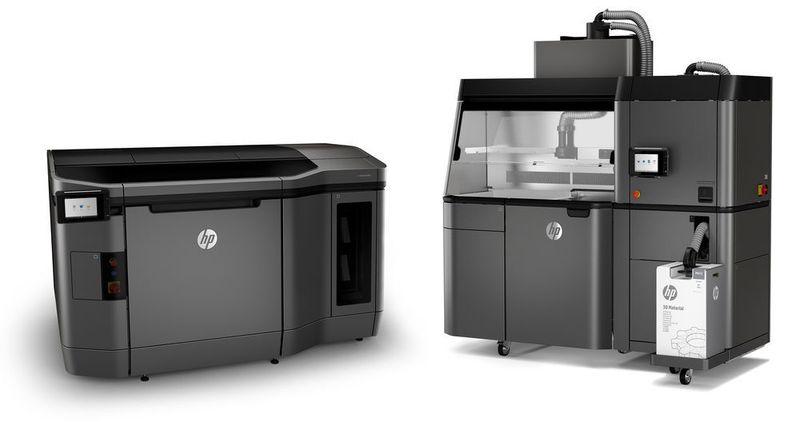Der HP Jet Fusion 3200 mit  HP Jet Fusion Processing Station. (Bild: HP)