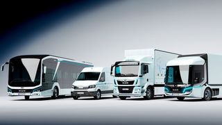 E-Mobilität für den innerstädtischen Einsatz. Die elektrische Baureihe von MAN zielt auf Last-Mile-Transporte und Personennahverkehr. (Bild: MAN)