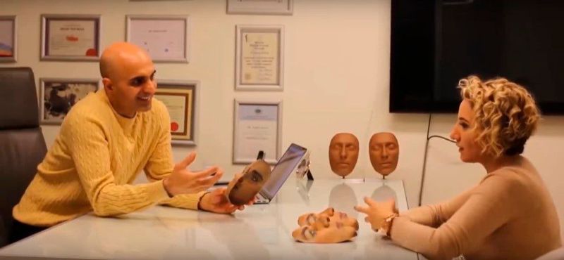 Hier bespricht der Arzt einen bevorstehenden Eingriff. (Bild: Artec 3D)