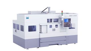 The MSC 5 Duo from Emag is characterized by its compact design and an integrated stacker system that enables autonomous and unmanned production. (Source: Emag)