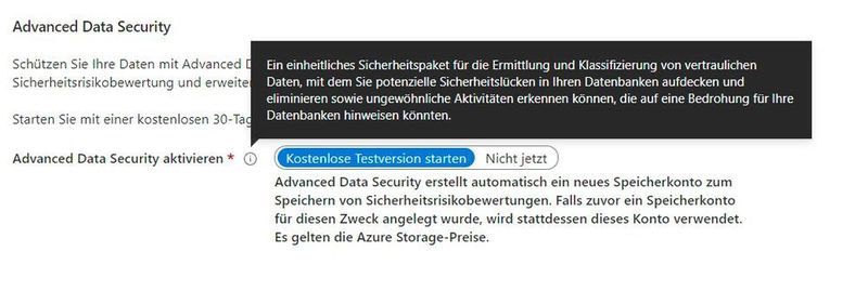 Tipp 2: Advanced Data Security für Azure SQL-Datenbanken nutzen. (Joos)