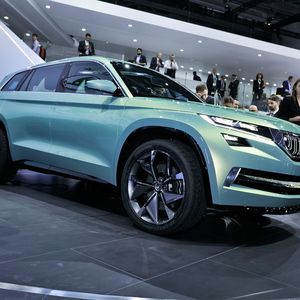 Skoda stellt in Peking das Showcar Vision S vor. Das Modell soll einen Ausblick auf ein SUV oberhalb des Yeti geben.