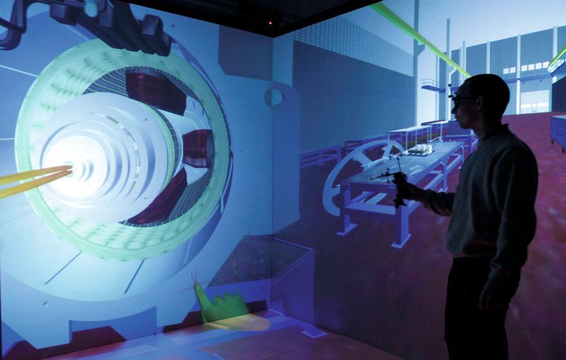 Bild 2: Die Ingenieure bei AEM Dessau nutzen viirtuellen Konstruktionsmethoden, um schon in der Entwicklungsphaseein realistisches Bild der Anlagenkomponenten zu erhalten. (Bild: Fraunhofer IFF)