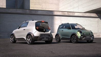 Links der „e.Xpress“, rechts die Pkw-Variante.(Bild:  Next.E.Go)