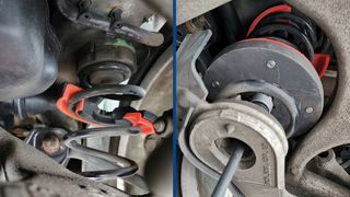 Der Federspanner ist kompakt konstruiert und lässt sich deshalb besonders gut in engem Bauraum positionieren. (Bild: KS Tools)