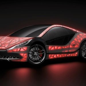 Der „EDAG Light Cocoon“ ist ein visionärer Ansatz eines kompakten Sportwagens mit einer umfassend bionisch optimierten und generativ gefertigten Fahrzeugstruktur, die mit einer Außenhaut aus wetterbeständigem Textil kombiniert wird.