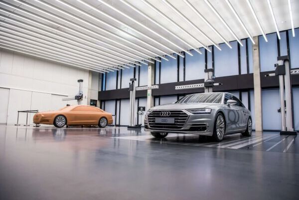 Vom Clay-Modell zum funktionsfähigen Automobil: der A8 in seinen Evolutionsstufen. (Audi)