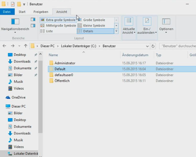 Zusätzlich lassen sich in der Oberfläche aber auch einfachere Einstellungen vornehmen, zum Beispiel der Explorer anpassen, Dateiendungen anzeigen, die Ansicht ändern und vieles mehr. Alle Änderungen werden im Standard-Profil des Rechners gespeichert, und damit von allen Rechnern, die auf Basis des aktuellen Images installiert werden.  (Bild: Joos)