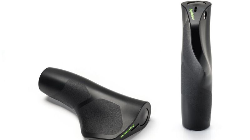 Velospring bietet ergonomische Fahrradgriffe, die die Handgelenke entlasten sollen.(Bild:  Velospring)