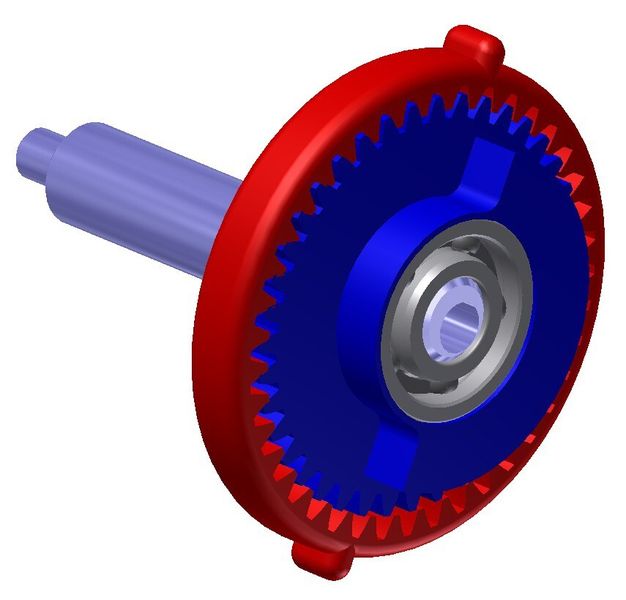 Zweifach kugelgelagertes Exzentergetriebe (Bild: Maul Konstruktionen)