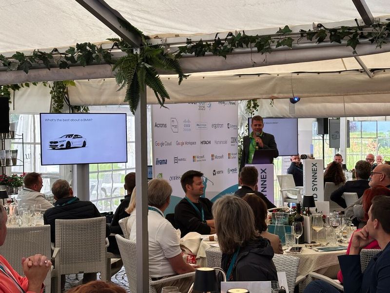 Am ersten Tag gab es Vorträge von Microsoft, Omnissa, NVIDIA, AWS und Verkada. (Bild: Vogel IT-Medien)