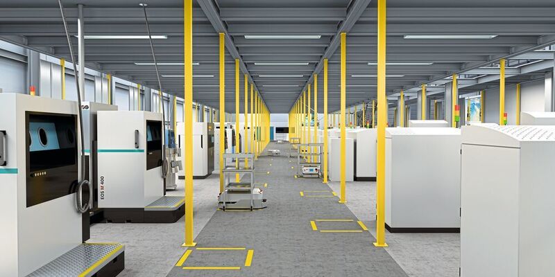 30 Mio. Euro Investition: Siemens eröffnete eine neue 3D-Druck-Fabrik von Materials Solutions Ltd. in Großbritannien, die nun mit einer Kapazität von 50 hochmodernen 3D-Druckern als Dienstleister von Worcester aus Lösungen rund um Additive Manufacturing für verschiedene Industrien anbietet.  (Siemens)