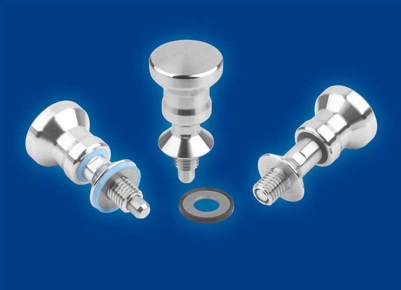 Zusätzlich zur Schaftdichtung ist eine Dicht- und Unterlegscheibe Hygienic Usit K1491 aus den gleichen Grundwerkstoffen im Lieferumfang enthalten. (Bild: Heinrich Kipp Werk GmbH & Co. KG)