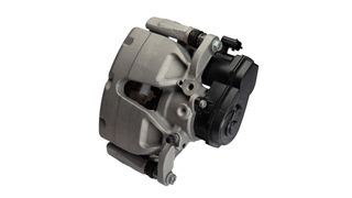 Am Bremssattel sind nur wenige Modifikationen nötig, um die Feststellfunktion dort unterzubringen. (Bild: ZF)