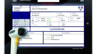 Hohe Bedienerfreundlichkeit und Datentransparenz bei flexibler und kostengünstiger Nutzung bietet laut Geovision das Bios-2000-BDE-Modul für den iPad. Bild: Geovision (Archiv: Vogel Business Media)