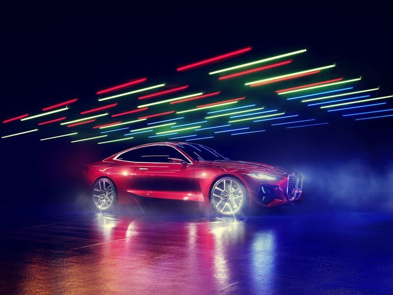 Das BMW Concept 4 zeigt die typischen BMW Proportionen. (BMW)