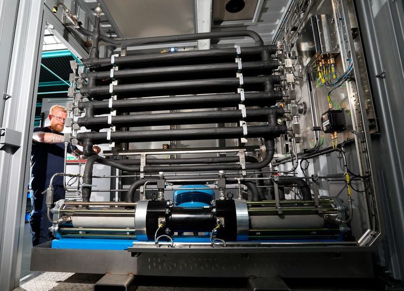 Haskel’s Hydrogen Geno refuelling station: Refuelling stations will be delivered across New Zealand for the nationwide green hydrogen network which is expected to be commissioned in 2022. (Business Wire)