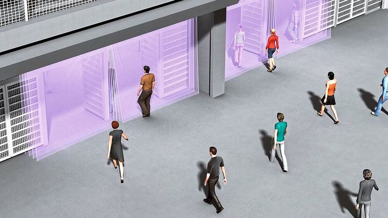 Der „PeopleCounter“ (PeCo) von Sick ist eine Sensor-App, die Personen anonymisiert zählt. Die Sensoren verarbeiten dabei keine personenbezogenen Informationen.