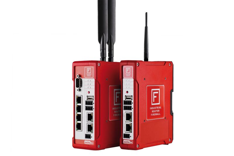 Der Industrial VPN-Router und die Firewall der IRF-2000 Serie sind auf der Messe in Nürnberg zu sehen. (ads-tec)