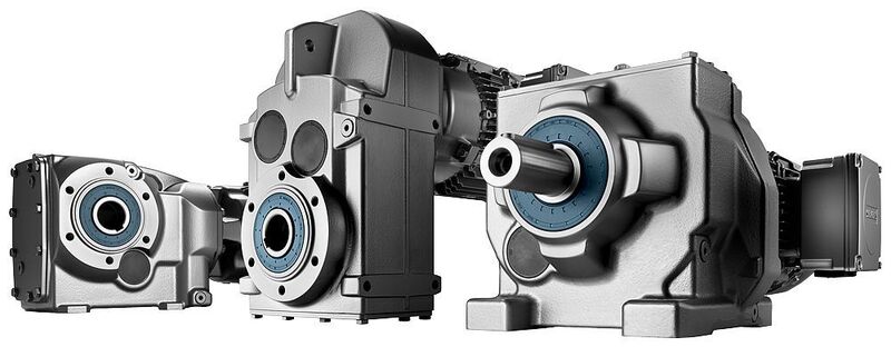 Das Siemens-Getriebemotoren-Spektrum Simogear umfasst alle gängigen Typen, wie Stirnrad-, Flach- und Kegelradgetriebemotoren. (Bild: Currax)