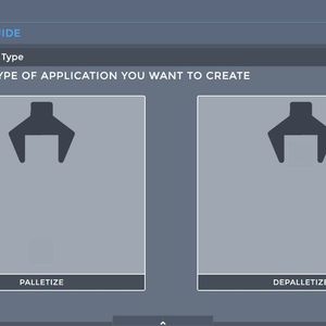 Guides sind Schritt-für-Schritt-Anleitungen mit Graphiken zur Erstellung komplexerer Anwendungen. Sie helfen den Benutzern, schnell eine Programmstruktur für typische Anwendungsfälle wie das Greifen sortierter Teile aus Rastern zu erstellen (Pick and Place). Der De-/Palletizing Guide hilft, Objekte aus einem Raster zu greifen oder in einem Raster zu abzulegen. (Bild:  drag&bot)