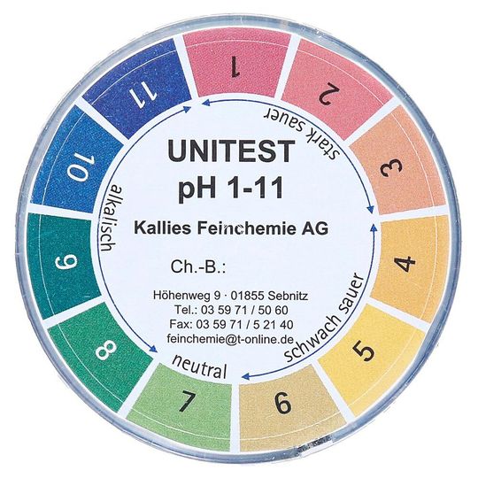 pH-indicator paper(Source:  Kallies Feinchemie)