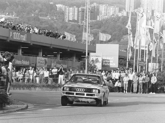 Mitte der achtziger Jahre sorgten Stars wie Walter Röhrl bei der „Rallye Schloß Heidelberg“ für Furore. (Foto: Heidelberg Historic)